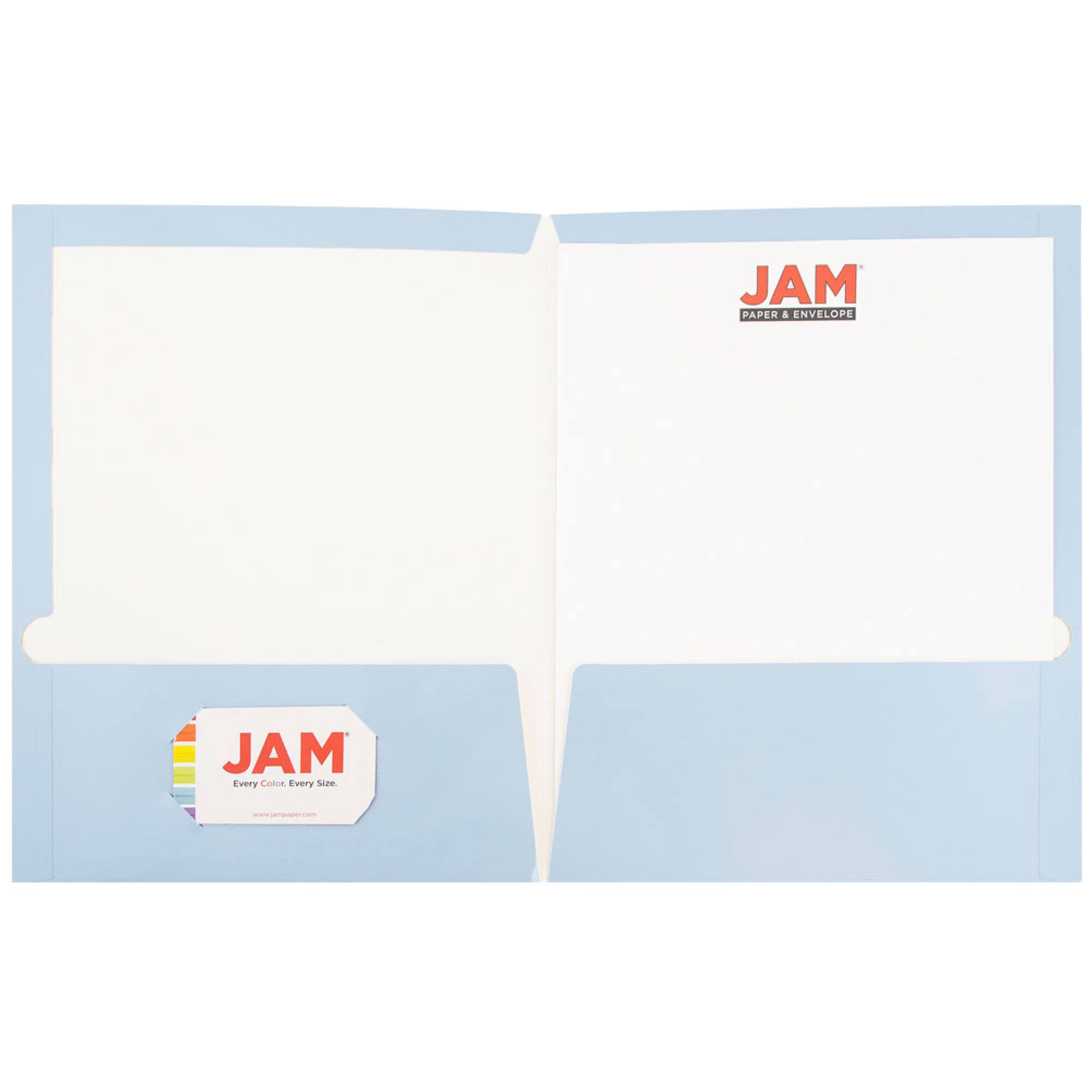 JAM Paper Laminated 2-Pocket Glossy Folders